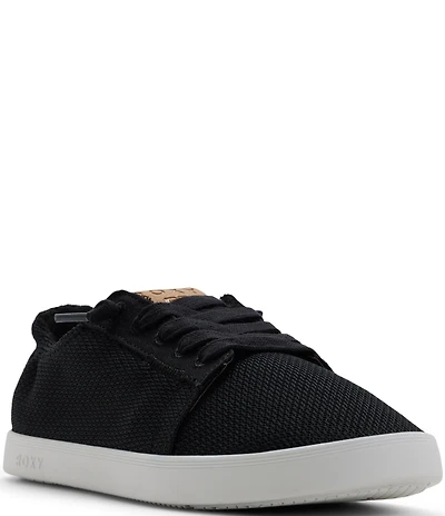 Roxy Mauka Woven Birdseye Laced Slip On Sneakers