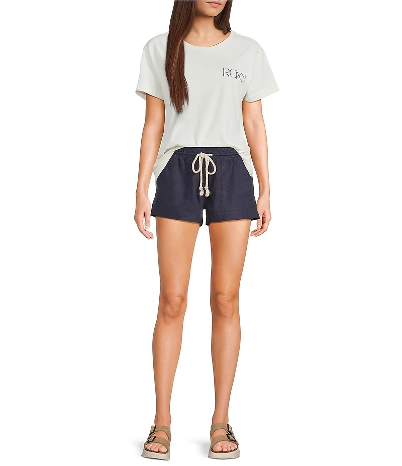 Roxy Oceanside Linen Blend Shorts