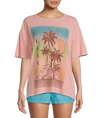Roxy Palm Springs Oversized Graphic T-Shirt