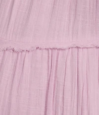 Roxy Palmy Days Ruffle Straps Tiered Midi Dress