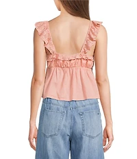 Roxy Plumeria Paradise Woven Tank Top