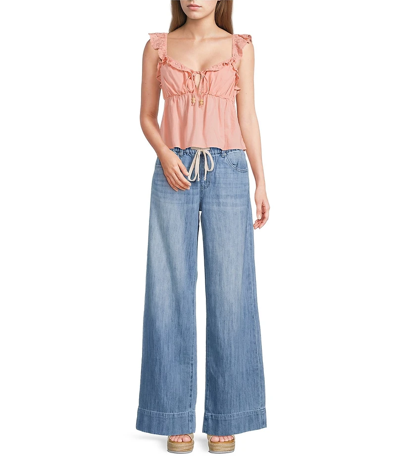 Roxy Plumeria Paradise Woven Tank Top