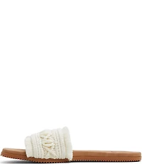 Roxy Positano Crochet Fringe Slide Sandals