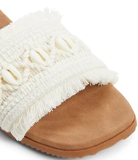 Roxy Positano Crochet Fringe Slide Sandals