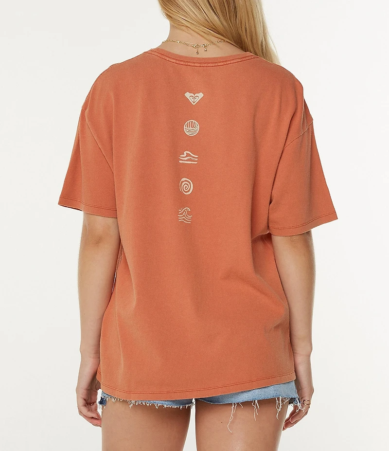 Roxy Protect Locals Short Sleeve Gauze Boyfriend T-Shirt