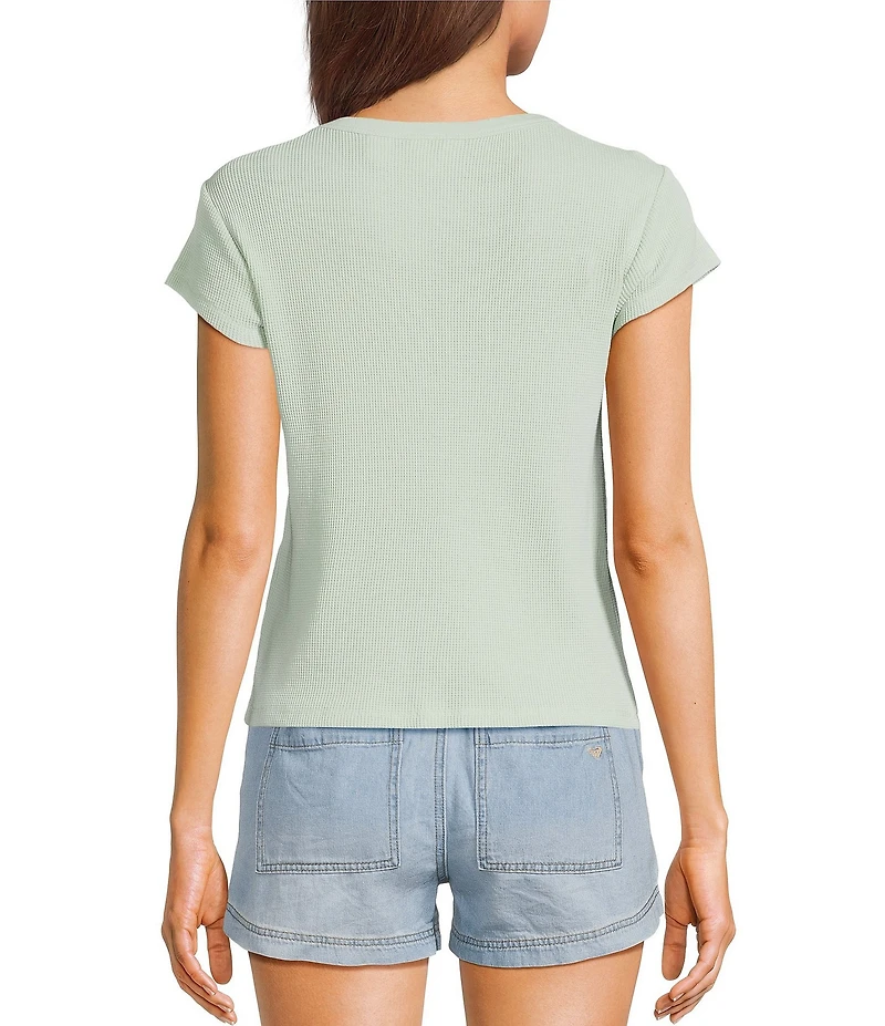 Roxy Roxy Patchwork 90s Baby Rib T-Shirt