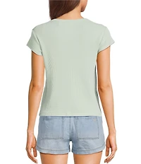Roxy Roxy Patchwork 90s Baby Rib T-Shirt