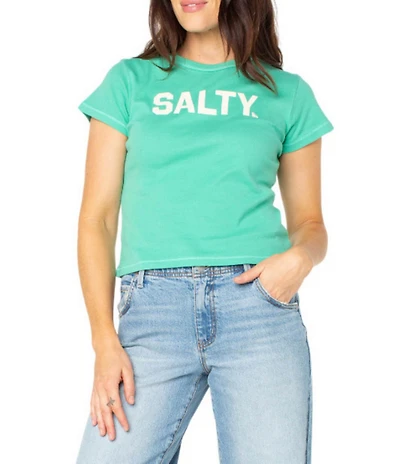 Roxy Salty College 90's Short Sleeve Rib Knit Baby T-Shirt