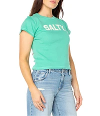 Roxy Salty College 90's Short Sleeve Rib Knit Baby T-Shirt