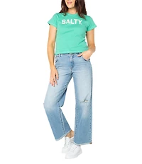 Roxy Salty College 90's Short Sleeve Rib Knit Baby T-Shirt