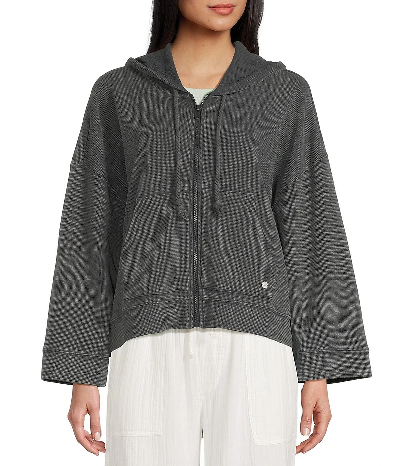Roxy Salty Daydreams Long Sleeve Hooded Fleece Jacket