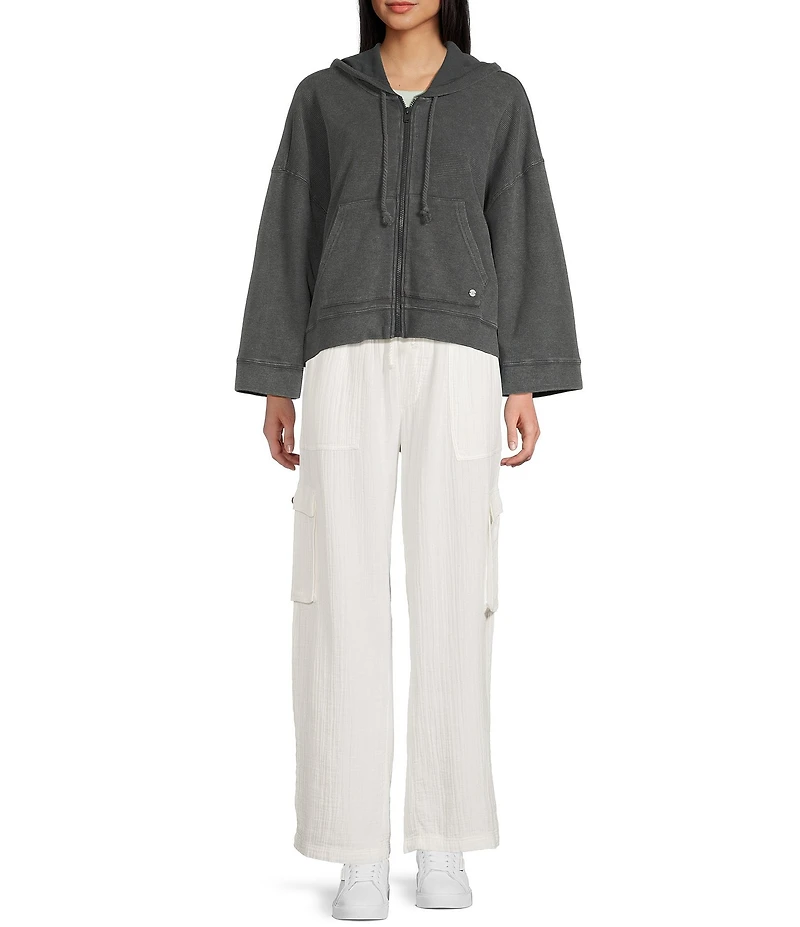 Roxy Salty Daydreams Long Sleeve Hooded Fleece Jacket