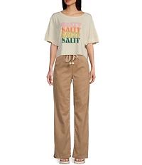 Roxy Salty Stack Short Sleeve Graphic T-Shirt