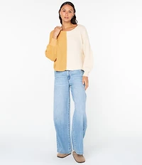 Roxy Sandbar Hop Color Blocked Sweater