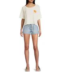 Roxy Sea Glass Short Sleeve Cropped T-Shirt
