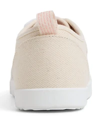 Roxy Shorebreak Floral Embroidery Canvas Lace Up Sneakers
