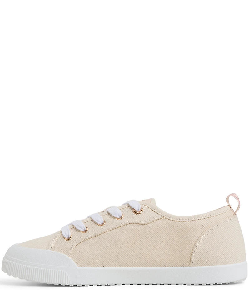 Roxy Shorebreak Floral Embroidery Canvas Lace Up Sneakers