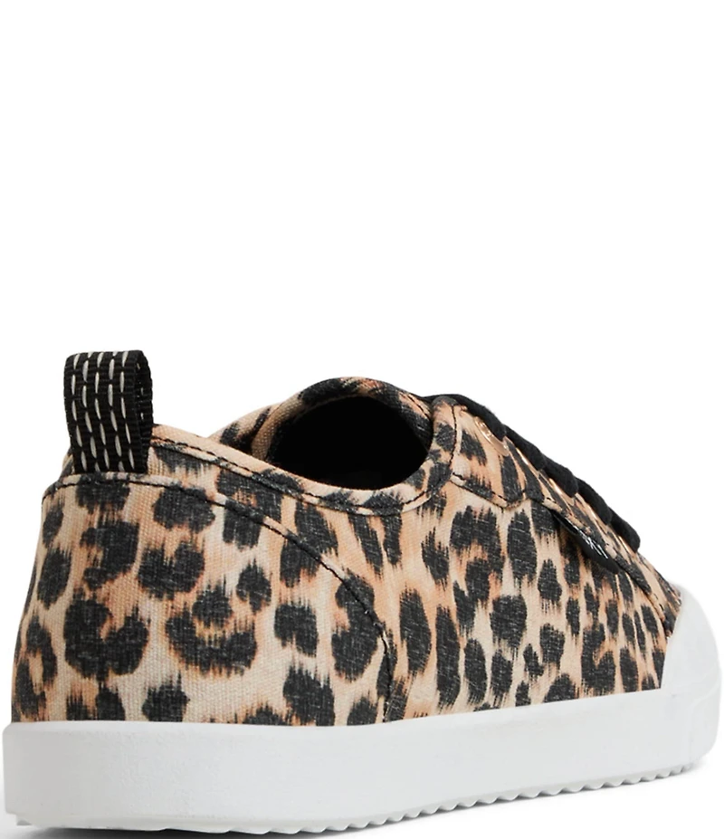 Roxy Shorebreak Leopard Print Fabric Lace Up Sneakers