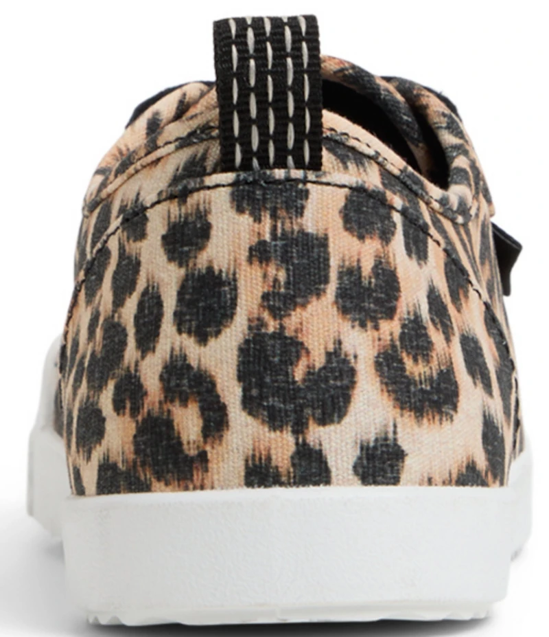 Roxy Shorebreak Leopard Print Fabric Lace Up Sneakers