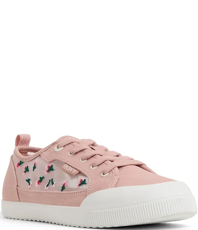 Roxy Shorebreak Rose Mesh Canvas Lace Up Sneakers
