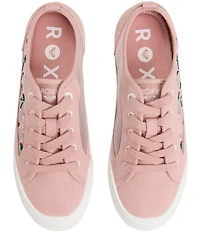 Roxy Shorebreak Rose Mesh Canvas Lace Up Sneakers