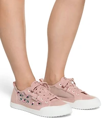 Roxy Shorebreak Rose Mesh Canvas Lace Up Sneakers