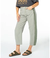 Roxy Side Panel Barrel Jeans