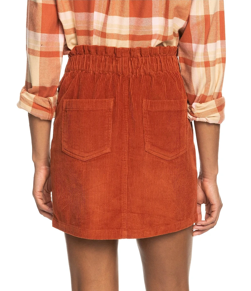 Roxy Silent Days Corduroy Mini Skirt