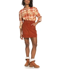 Roxy Silent Days Corduroy Mini Skirt