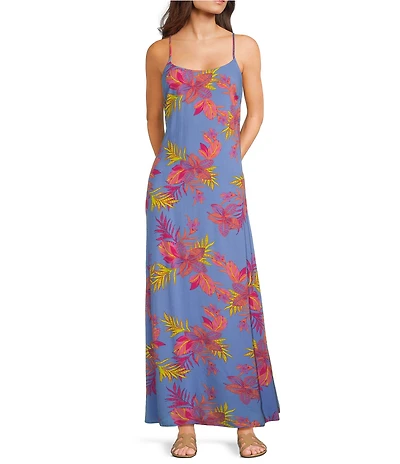 Roxy Skylar Floral Print Maxi Dress