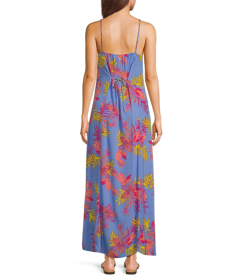 Roxy Skylar Floral Print Maxi Dress