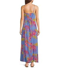 Roxy Skylar Floral Print Maxi Dress