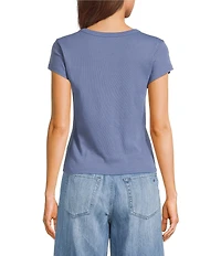 Roxy Stitched Bloom Short Sleeve T-Shirt