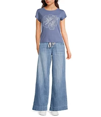 Roxy Stitched Bloom Short Sleeve T-Shirt