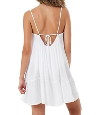 Roxy Summer Scoop Neck Fling Swim Cover-Up Dress