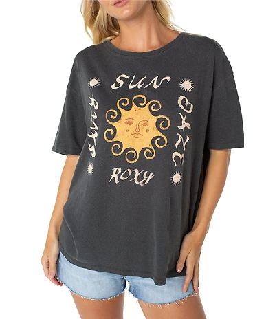 Roxy Sun Daze Short Sleeve Graphic Oversized T-Shirt