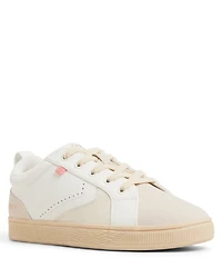 Roxy Sunrise Embossed Perforated Detail Lace Up Sneakers