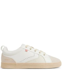 Roxy Sunrise Embossed Perforated Detail Lace Up Sneakers