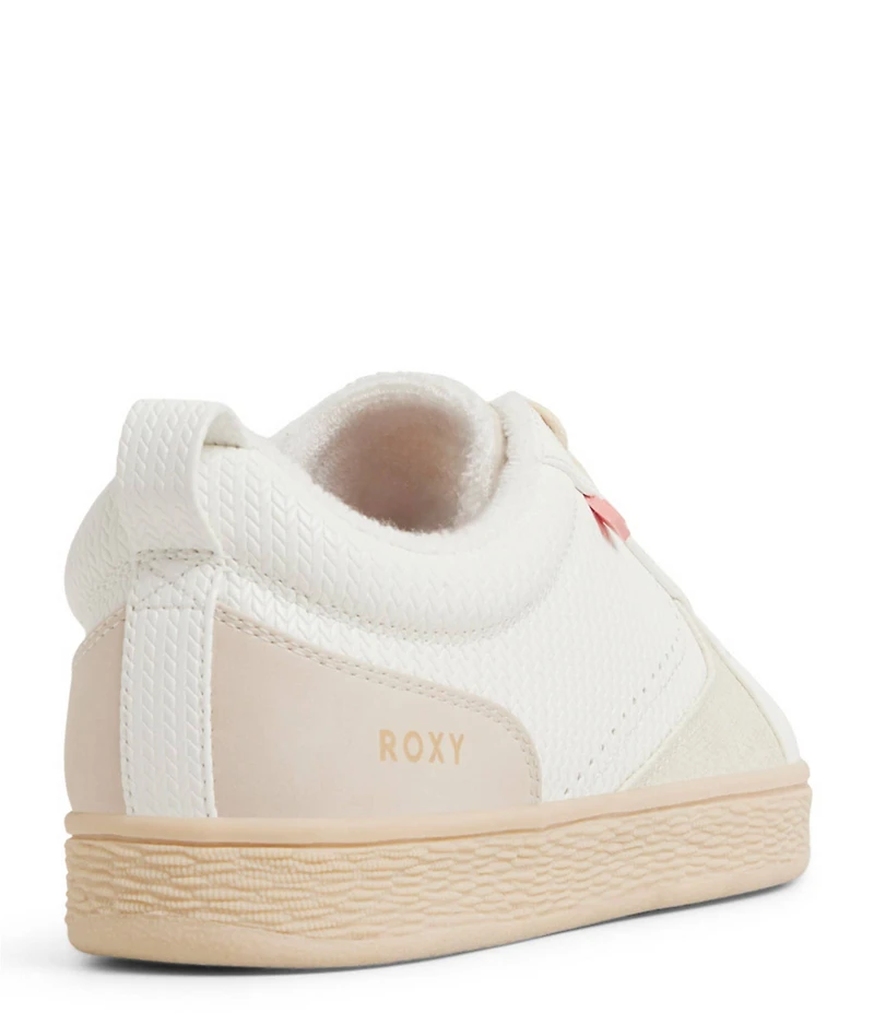 Roxy Sunrise Embossed Perforated Detail Lace Up Sneakers