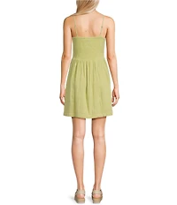 Roxy Sunrise Vibes Sleeveless Twisted-Bodice Cutout-Detail Dress