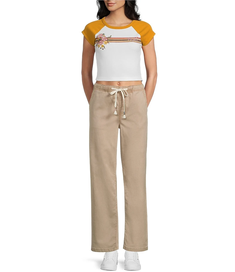 Roxy Sunset Dream Pull-On Linen Blend Pants