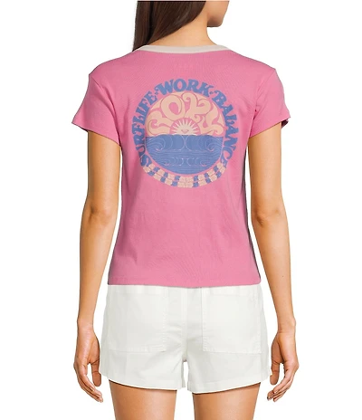 Roxy Surf Life Short Sleeve Fitted Shirt