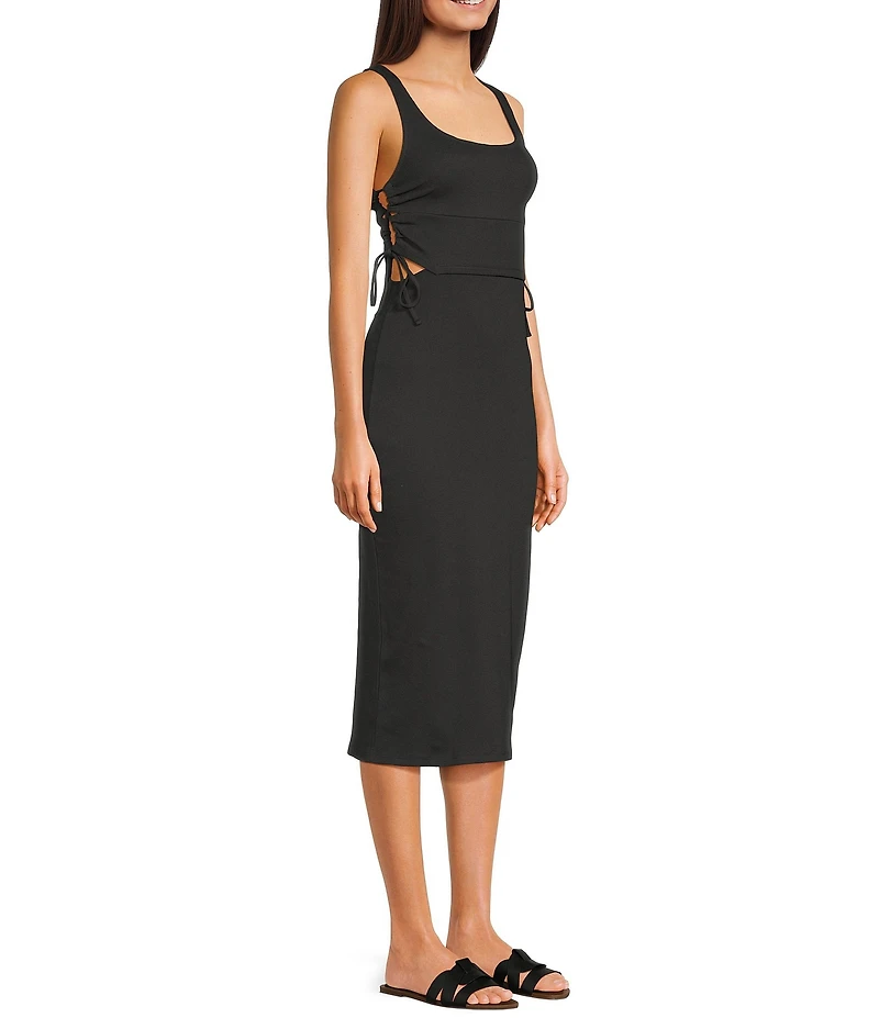 Roxy Surf Stoked Side Cutout Midi Dress