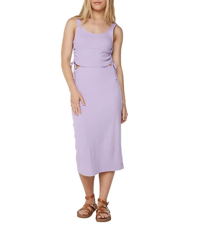 Roxy Surf Stoked Side Cutout Midi Dress