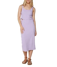 Roxy Surf Stoked Side Cutout Midi Dress