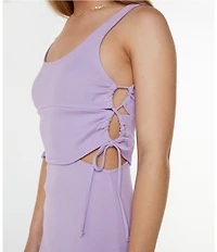 Roxy Surf Stoked Side Cutout Midi Dress