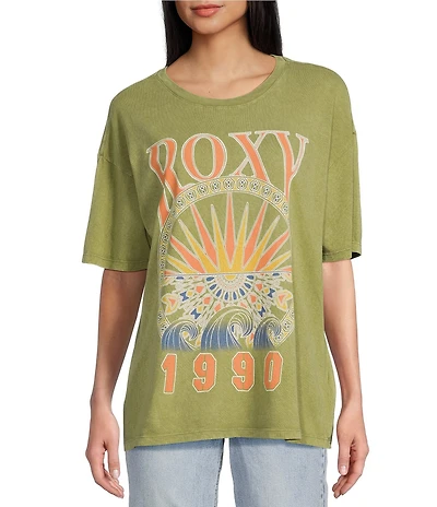 Roxy Surfs Up Oversized Short Sleeve Graphic T-Shirt