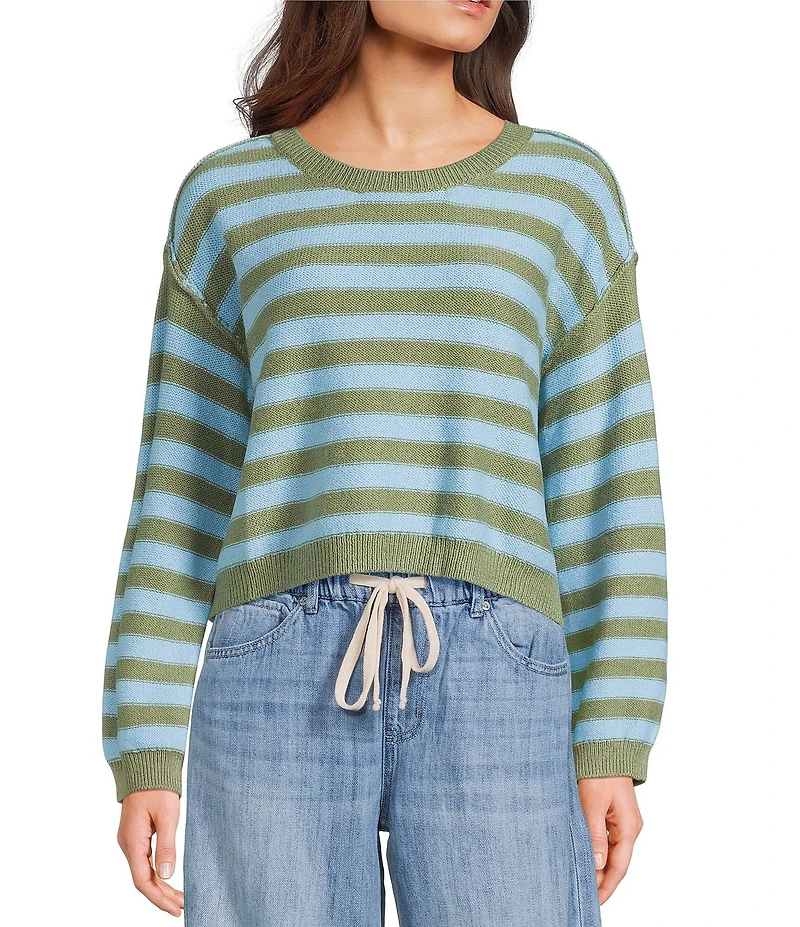 Roxy Swell Season Striped Long Sleeve Sweater