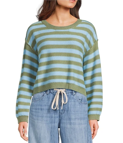Roxy Swell Season Striped Long Sleeve Sweater