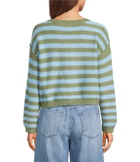 Roxy Swell Season Striped Long Sleeve Sweater